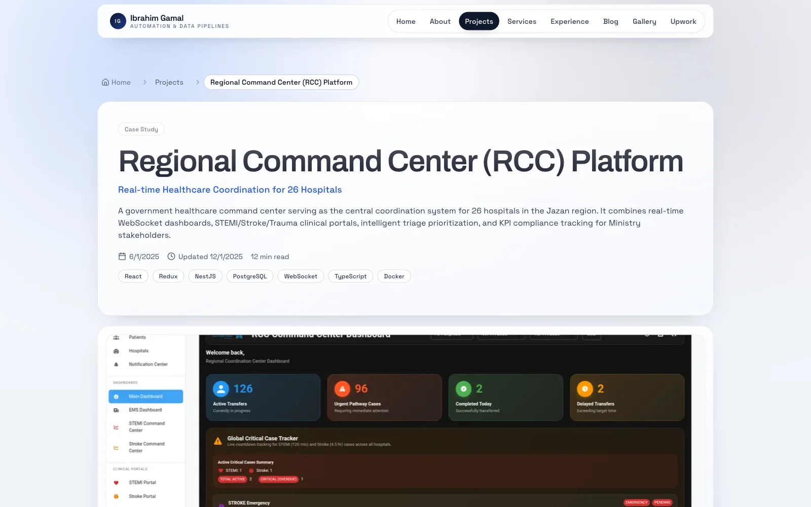 Regional Command Center (RCC) Platform preview